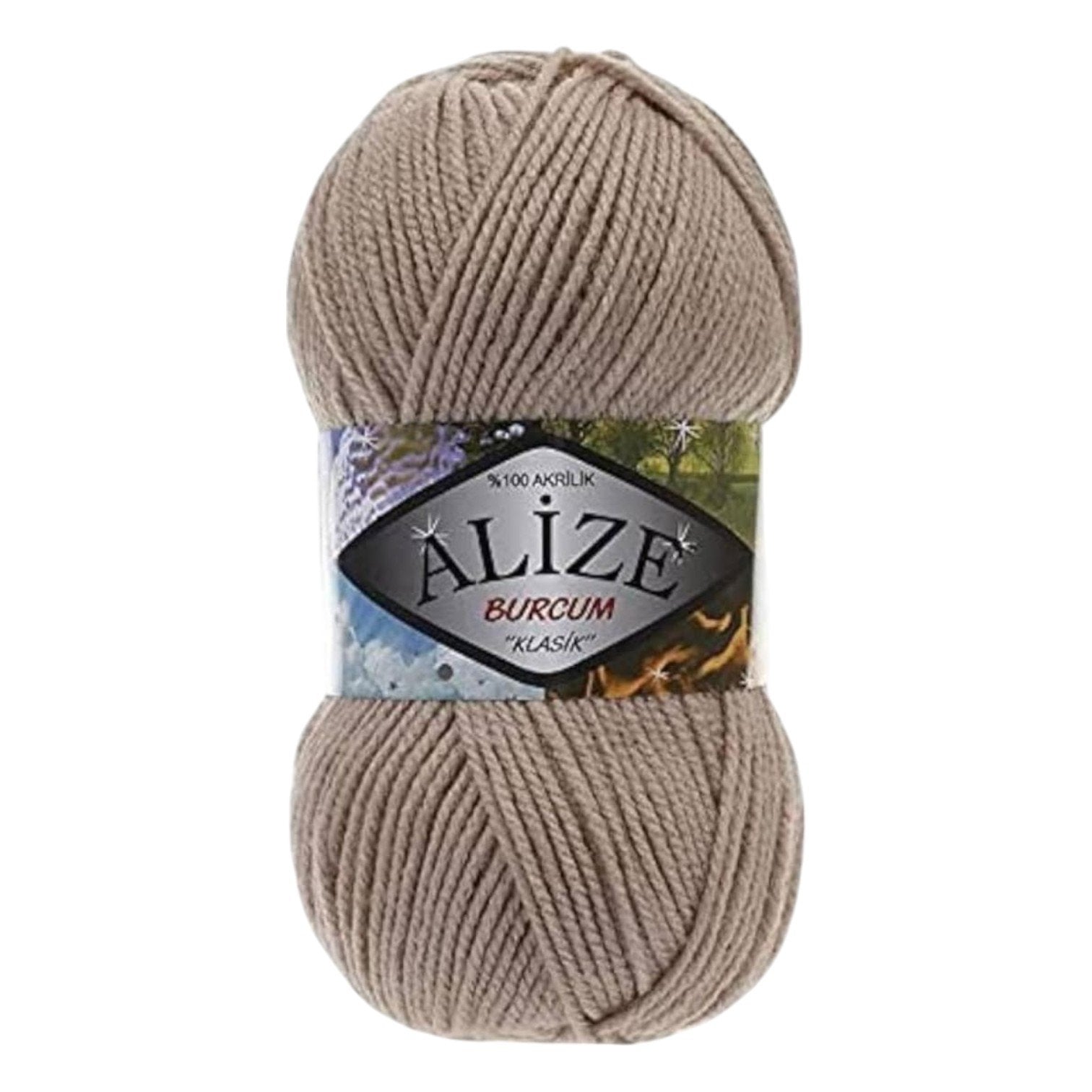 Alize Burcum Klasik Yarn – 100% Acrylic, 100g Skein, 210m