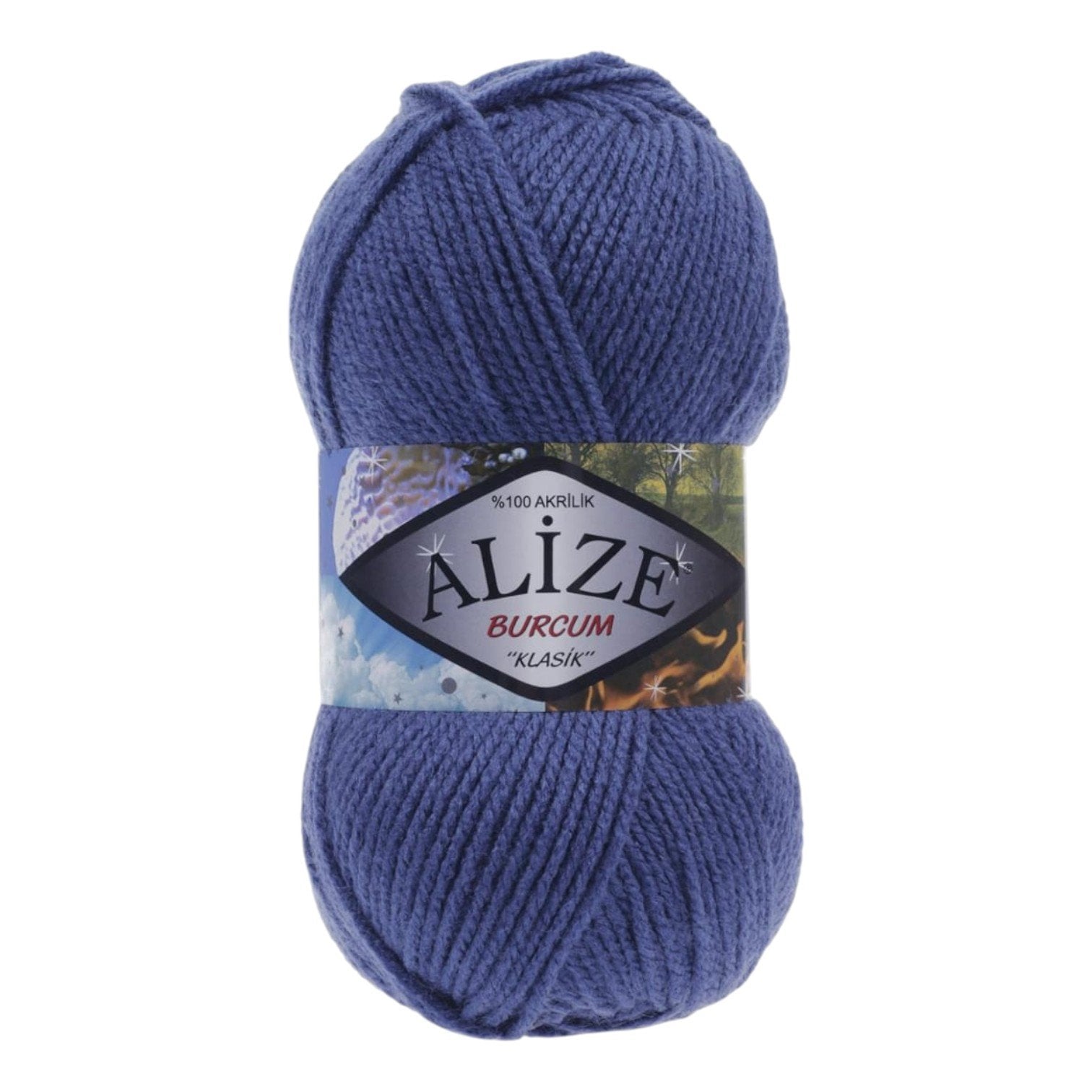 Alize Burcum Klasik Yarn – 100% Acrylic, 100g Skein, 210m