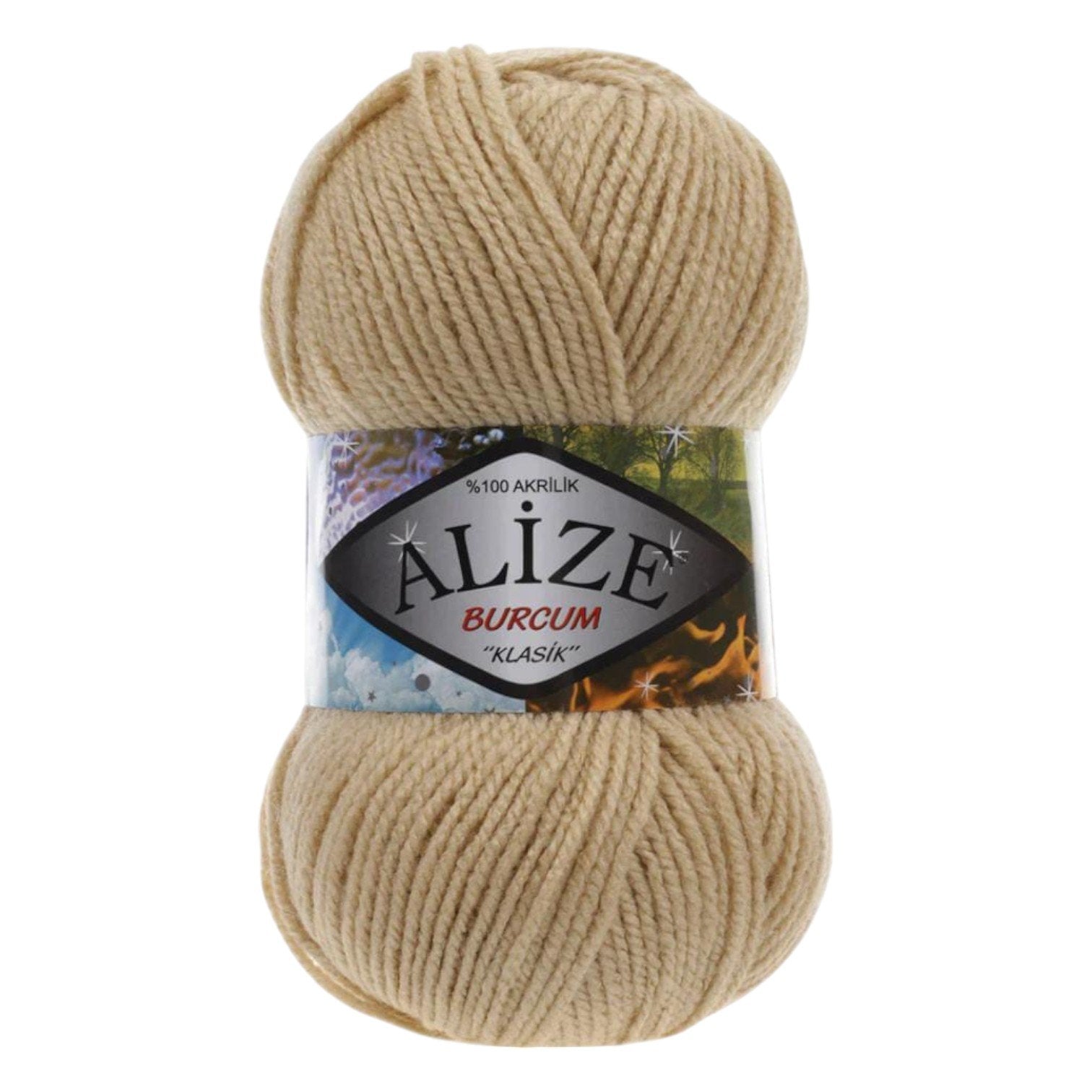 Alize Burcum Klasik Yarn – 100% Acrylic, 100g Skein, 210m