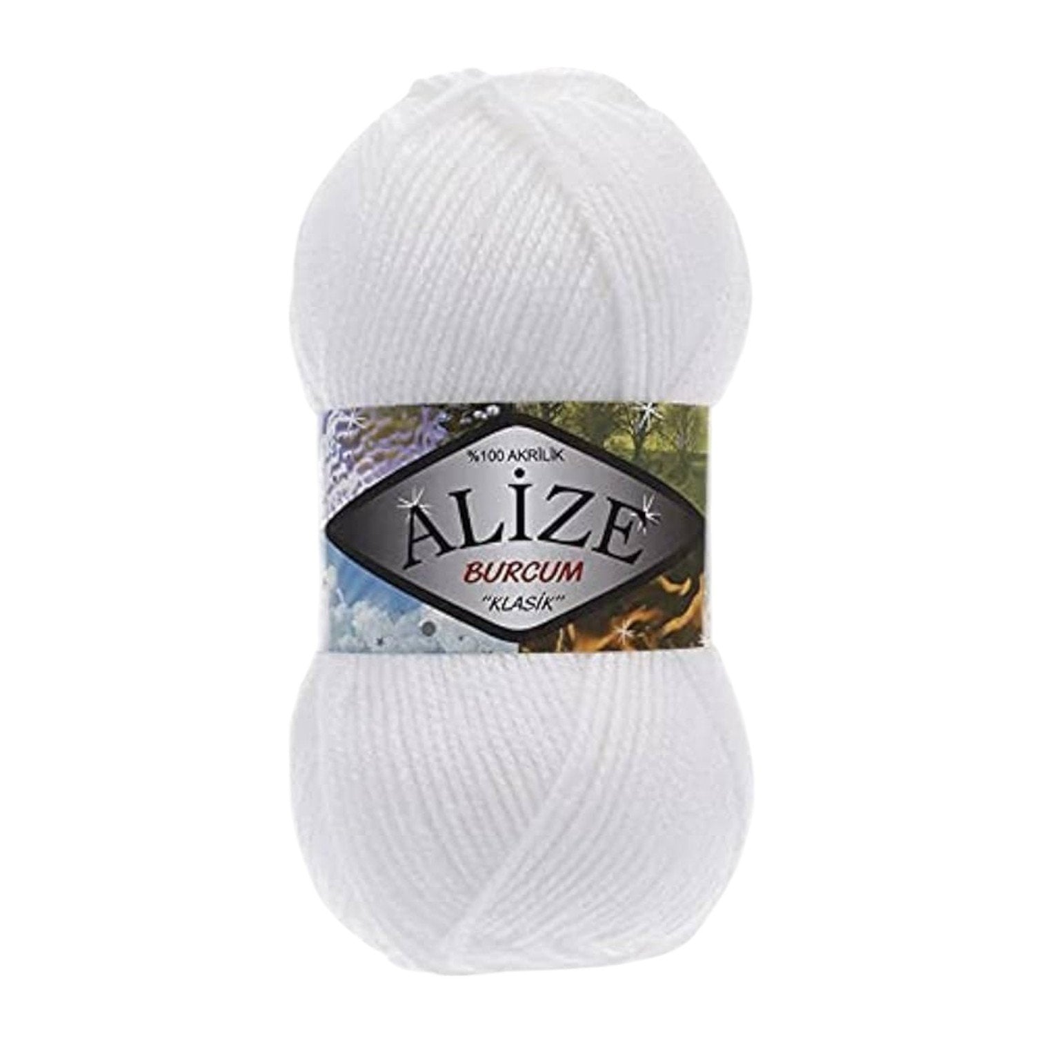 Alize Burcum Klasik Yarn – 100% Acrylic, 100g Skein, 210m