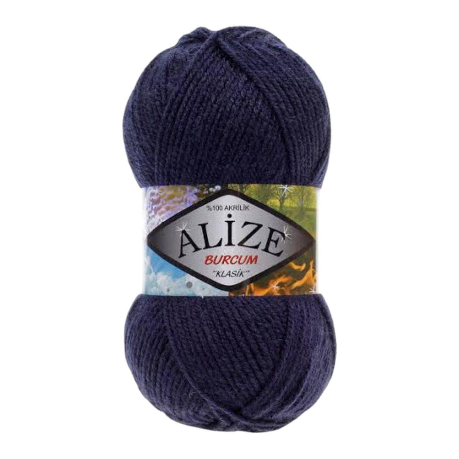 Alize Burcum Klasik Yarn – 100% Acrylic, 100g Skein, 210m