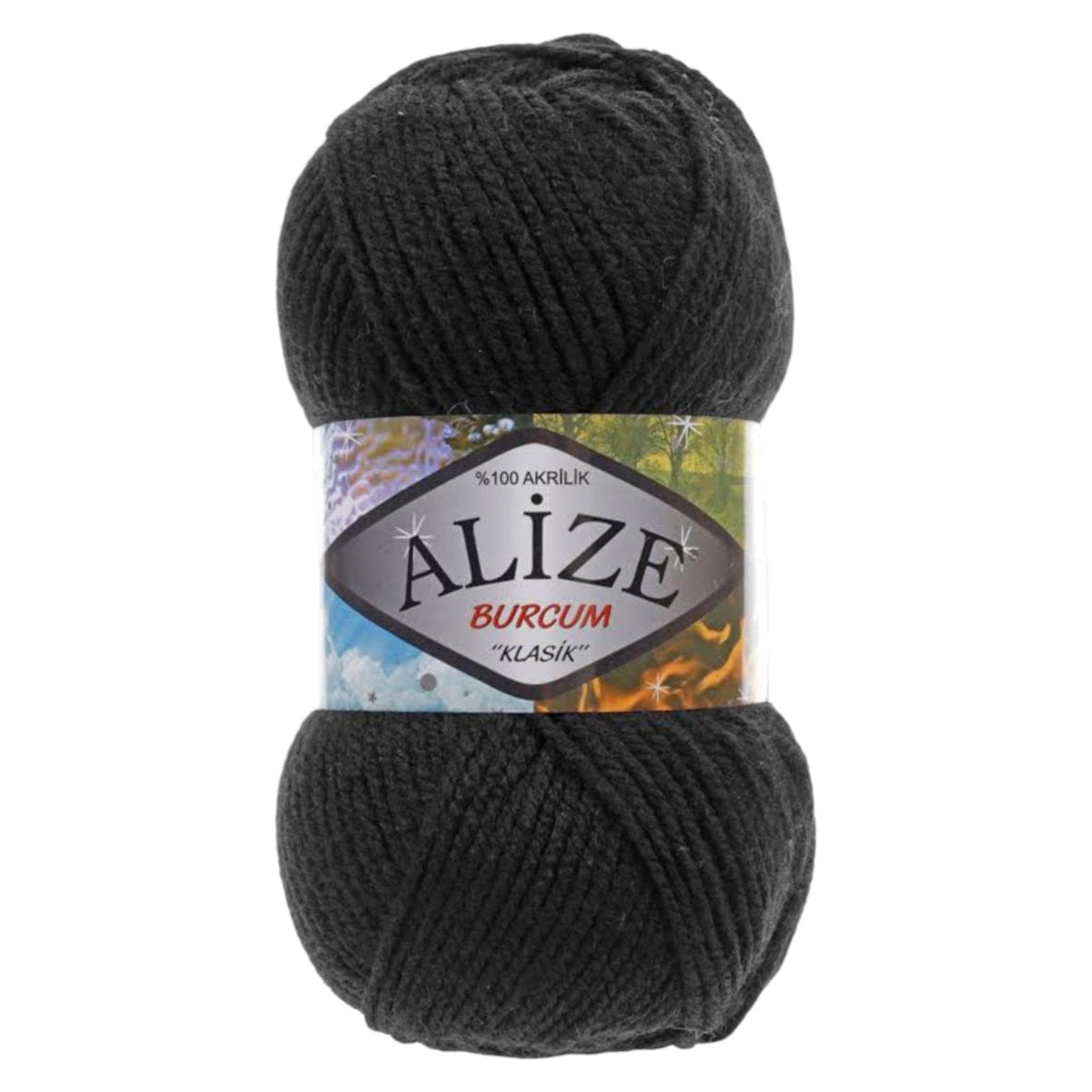 Alize Burcum Klasik Yarn – 100% Acrylic, 100g Skein, 210m