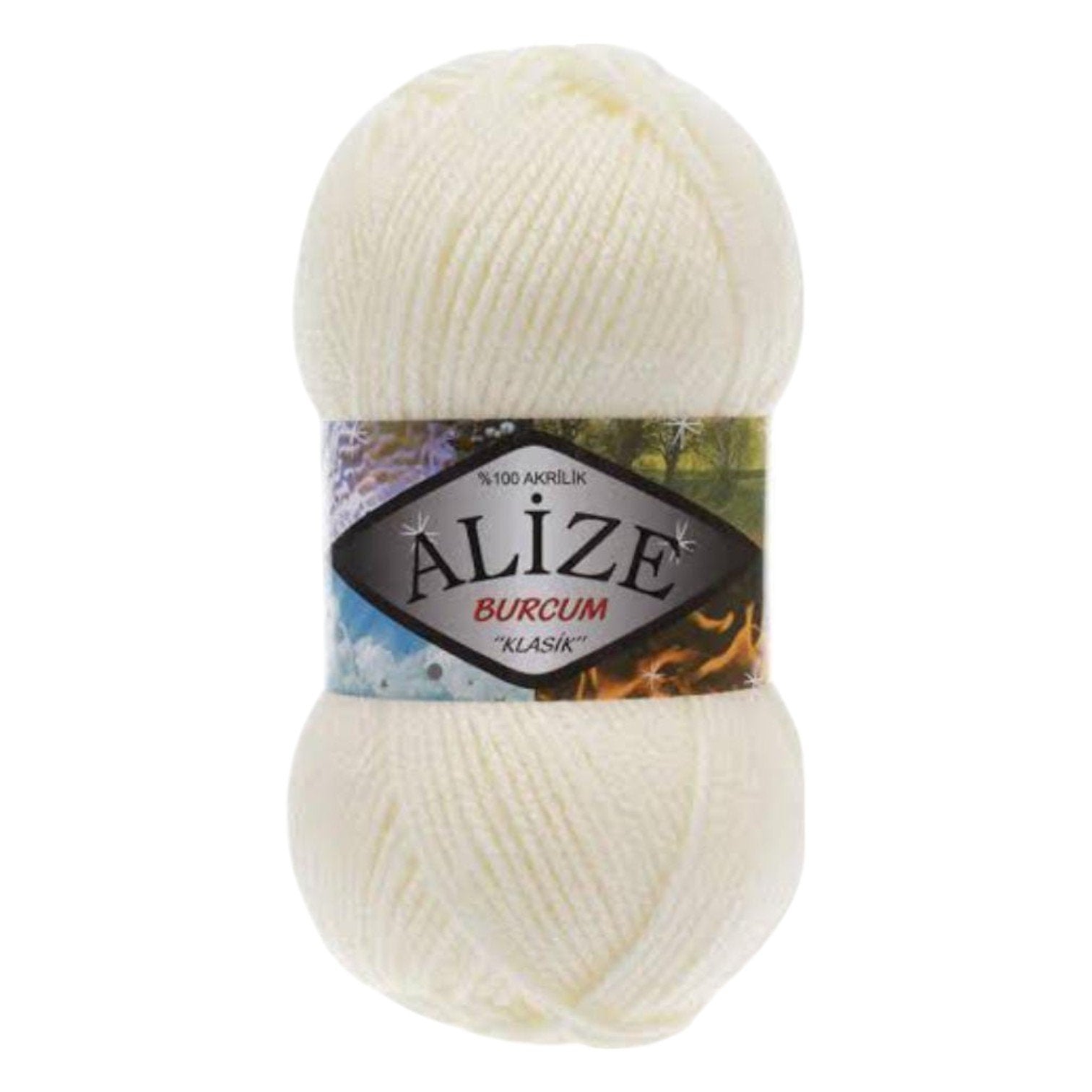 Alize Burcum Klasik Yarn – 100% Acrylic, 100g Skein, 210m