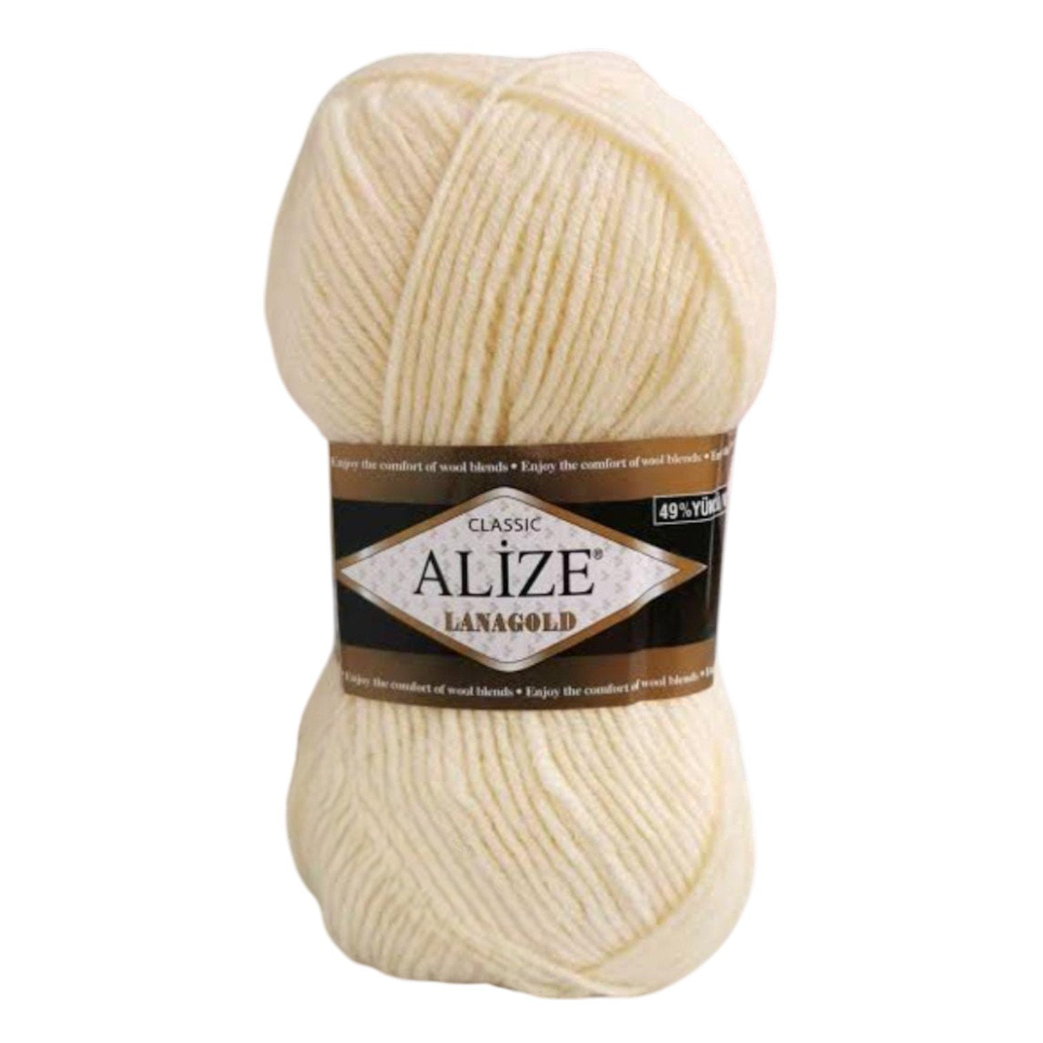 Alize Lanagold Wool Blend Yarn (49% Wool, 51% Acrylic)