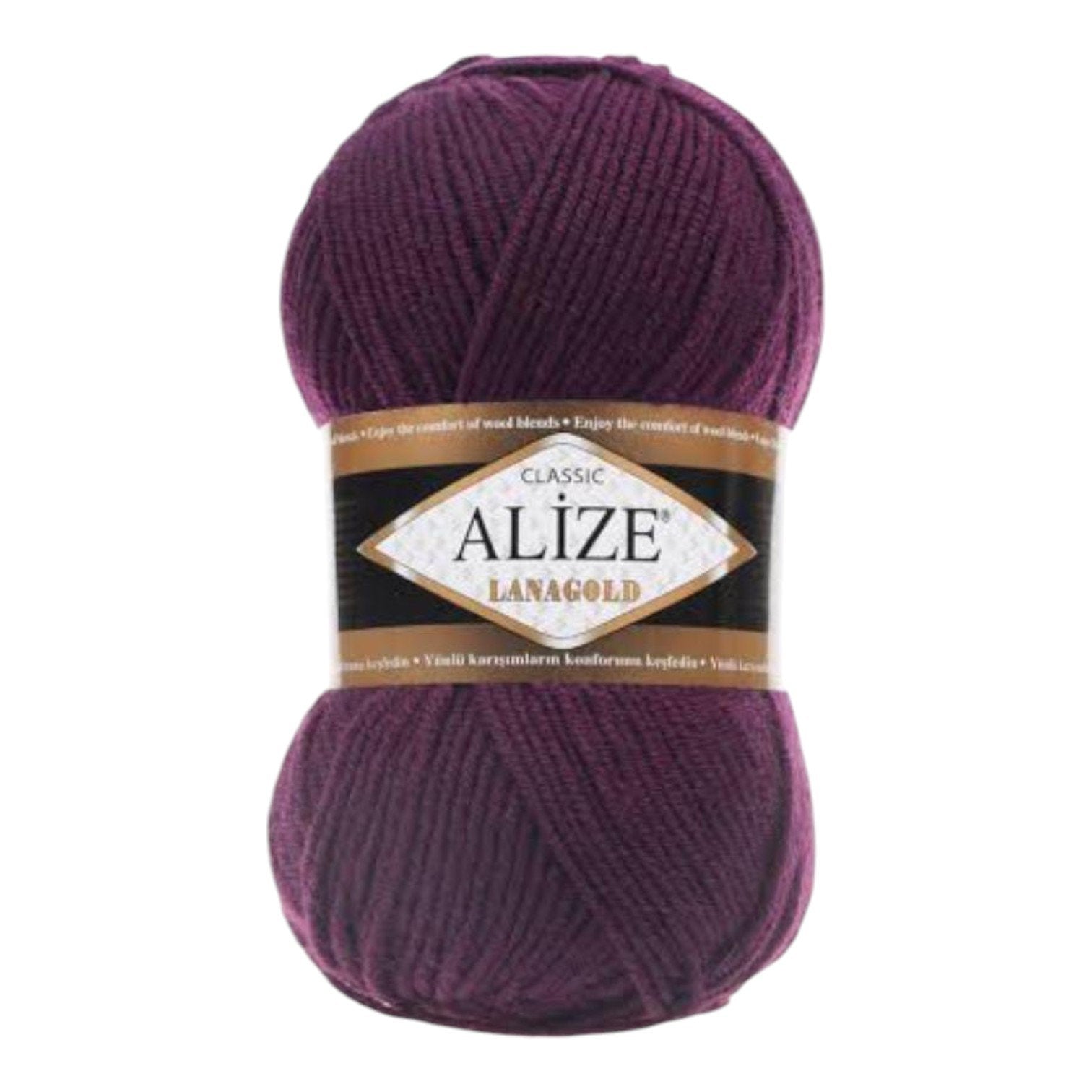 Alize Lanagold Wool Blend Yarn (49% Wool, 51% Acrylic)