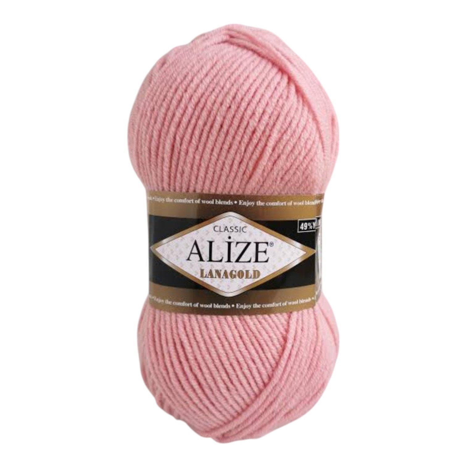 Alize Lanagold Wool Blend Yarn (49% Wool, 51% Acrylic)