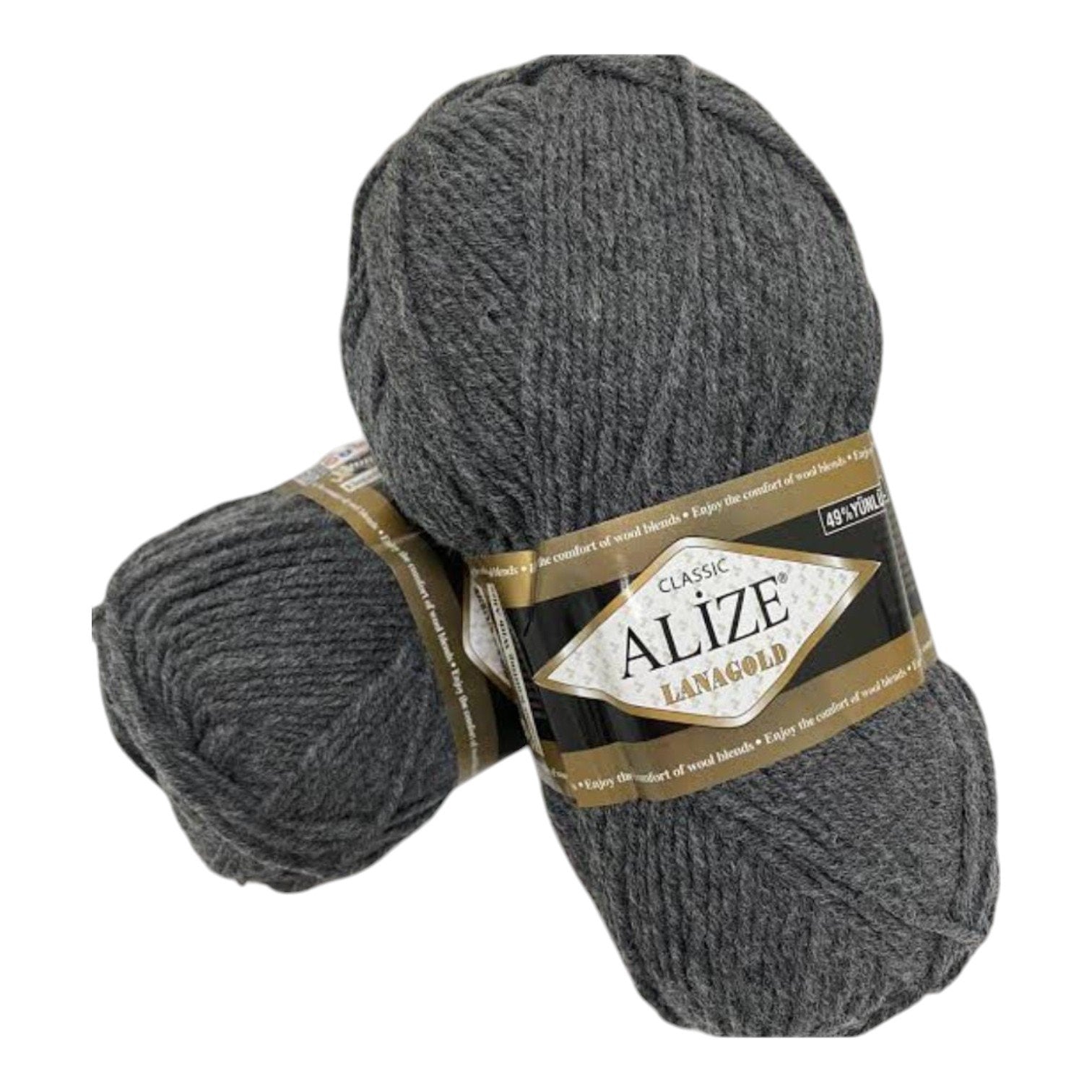 Alize Lanagold Wool Blend Yarn (49% Wool, 51% Acrylic)