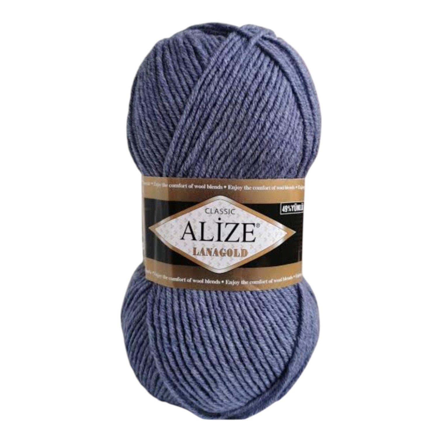 Alize Lanagold Wool Blend Yarn (49% Wool, 51% Acrylic)