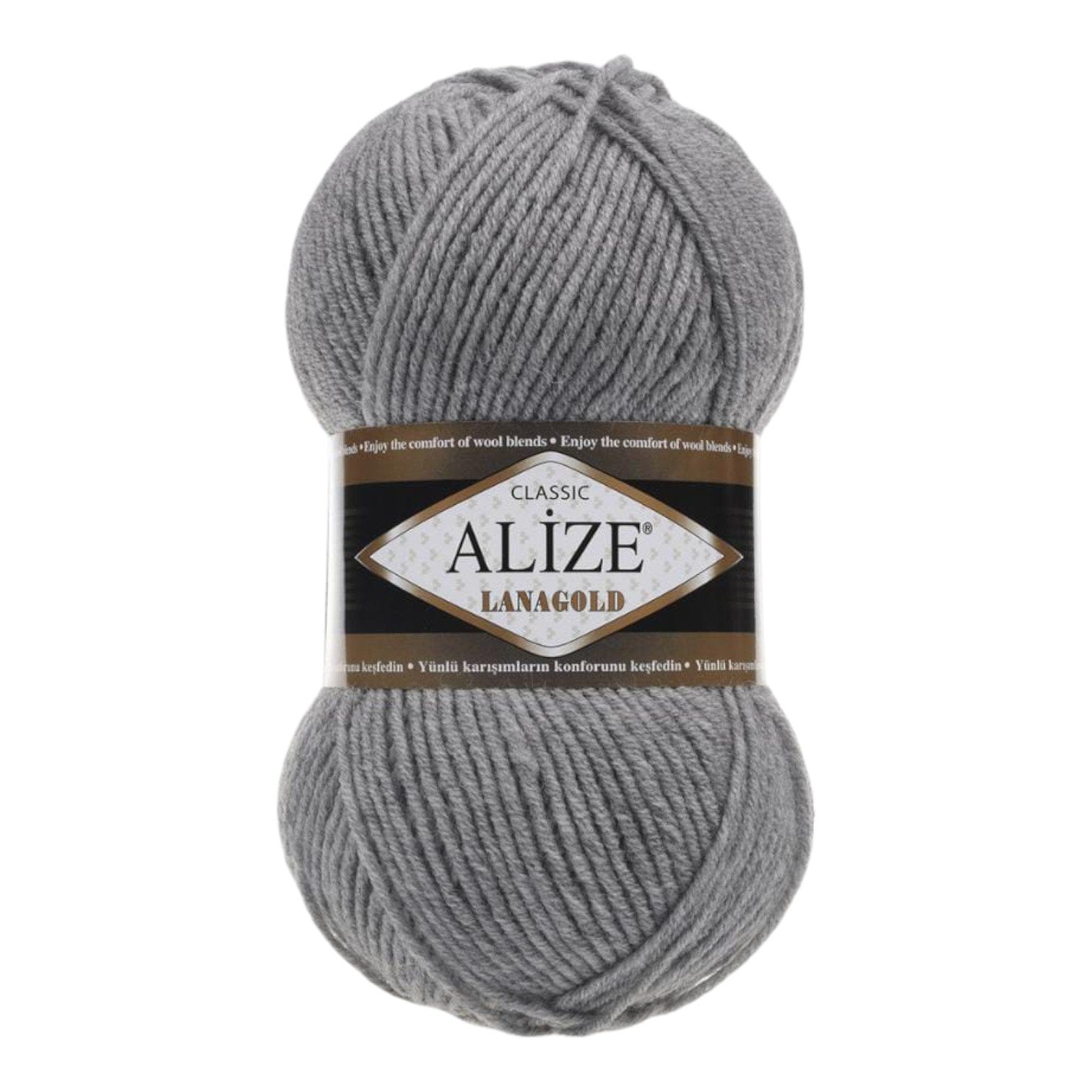 Alize Lanagold Wool Blend Yarn (49% Wool, 51% Acrylic)