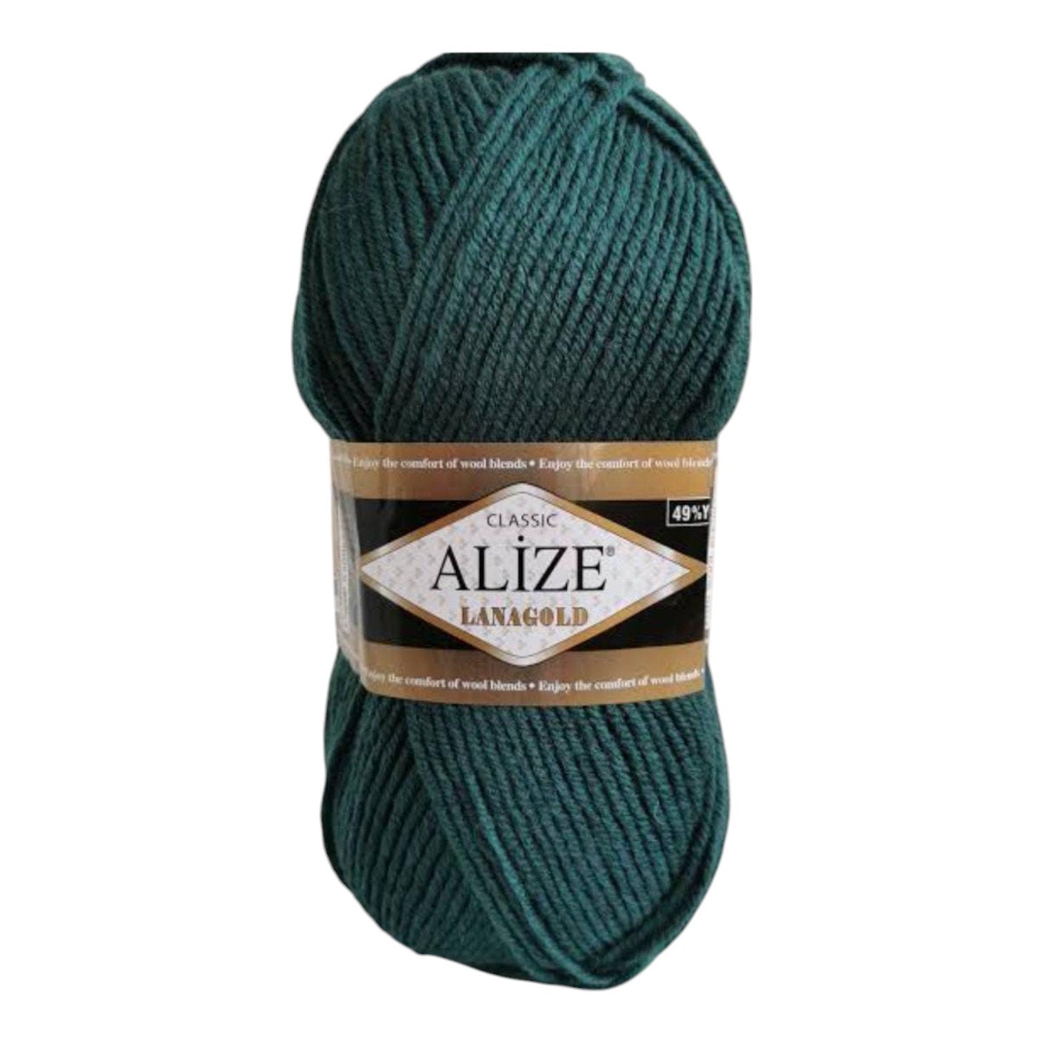 Alize Lanagold Wool Blend Yarn (49% Wool, 51% Acrylic)
