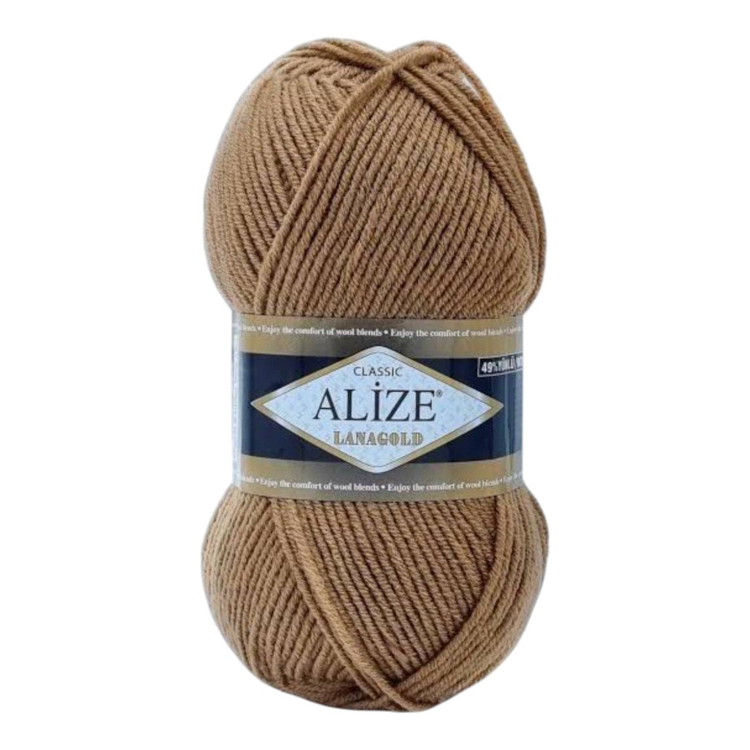 Alize Lanagold Wool Blend Yarn (49% Wool, 51% Acrylic)