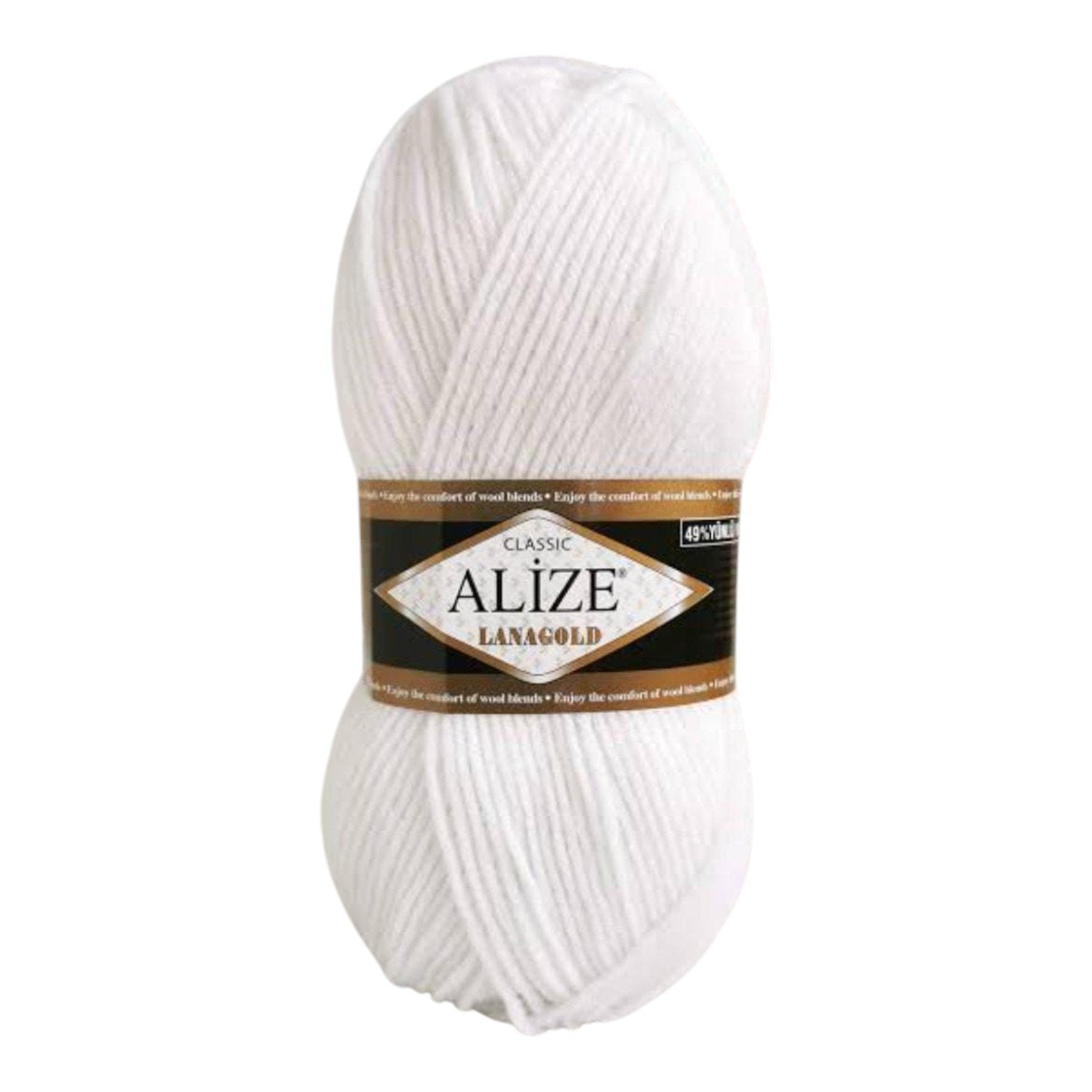 Alize Lanagold Wool Blend Yarn (49% Wool, 51% Acrylic)