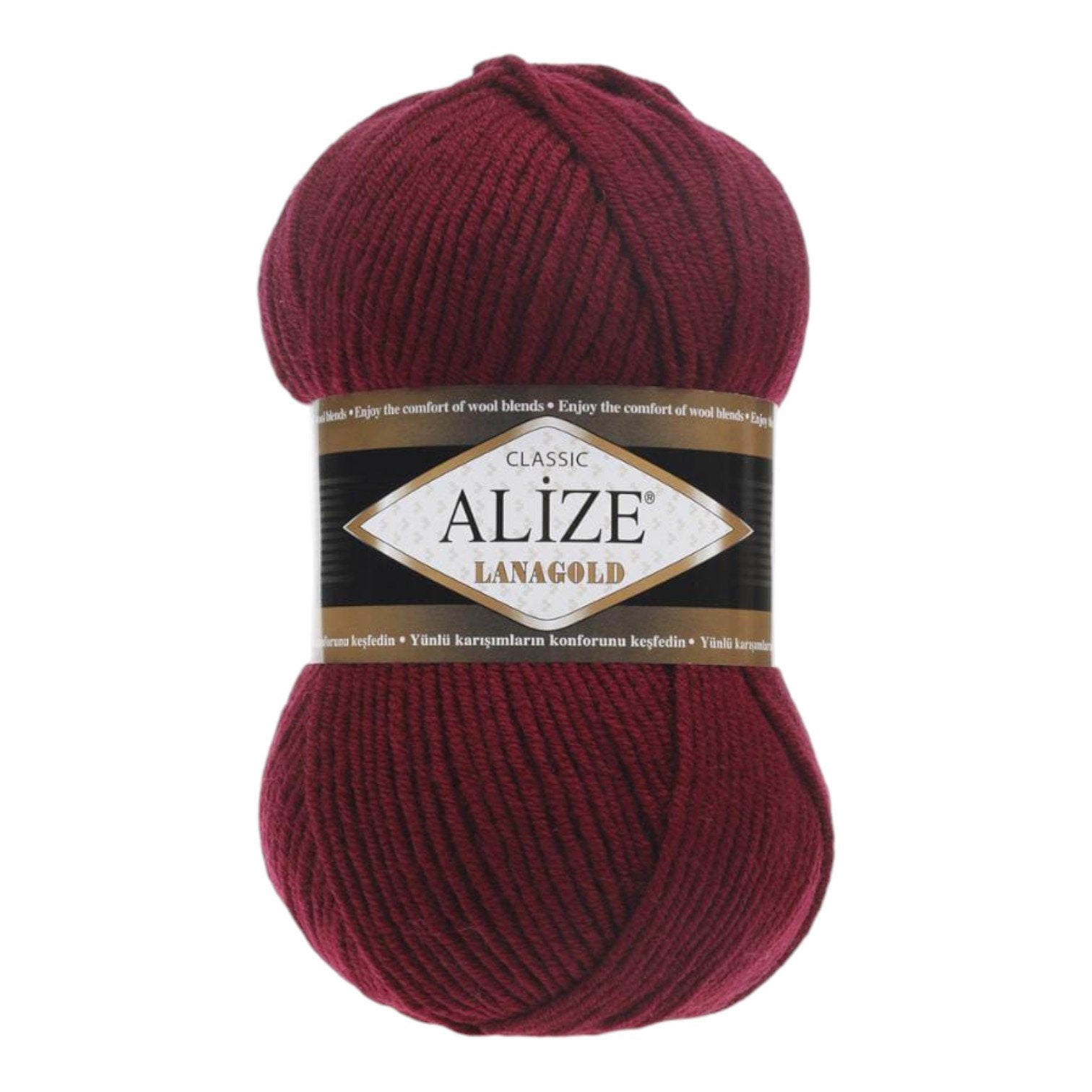 Alize Lanagold Wool Blend Yarn (49% Wool, 51% Acrylic)