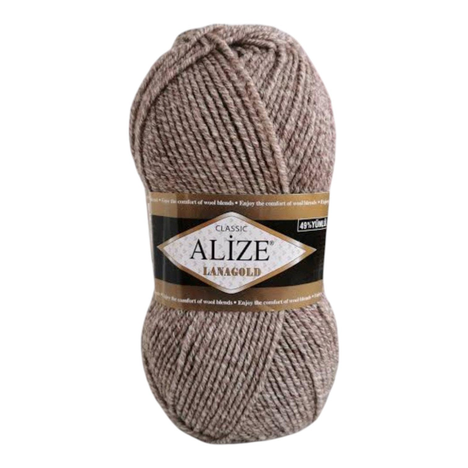 Alize Lanagold Wool Blend Yarn (49% Wool, 51% Acrylic)
