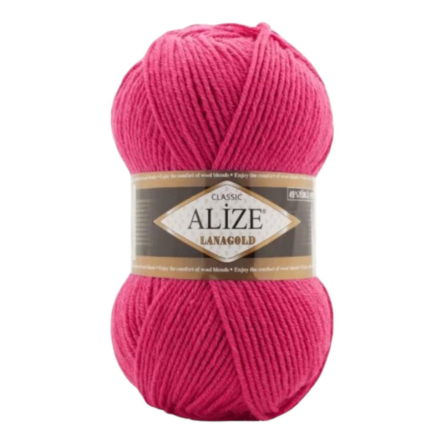 Alize Lanagold Wool Blend Yarn (49% Wool, 51% Acrylic)