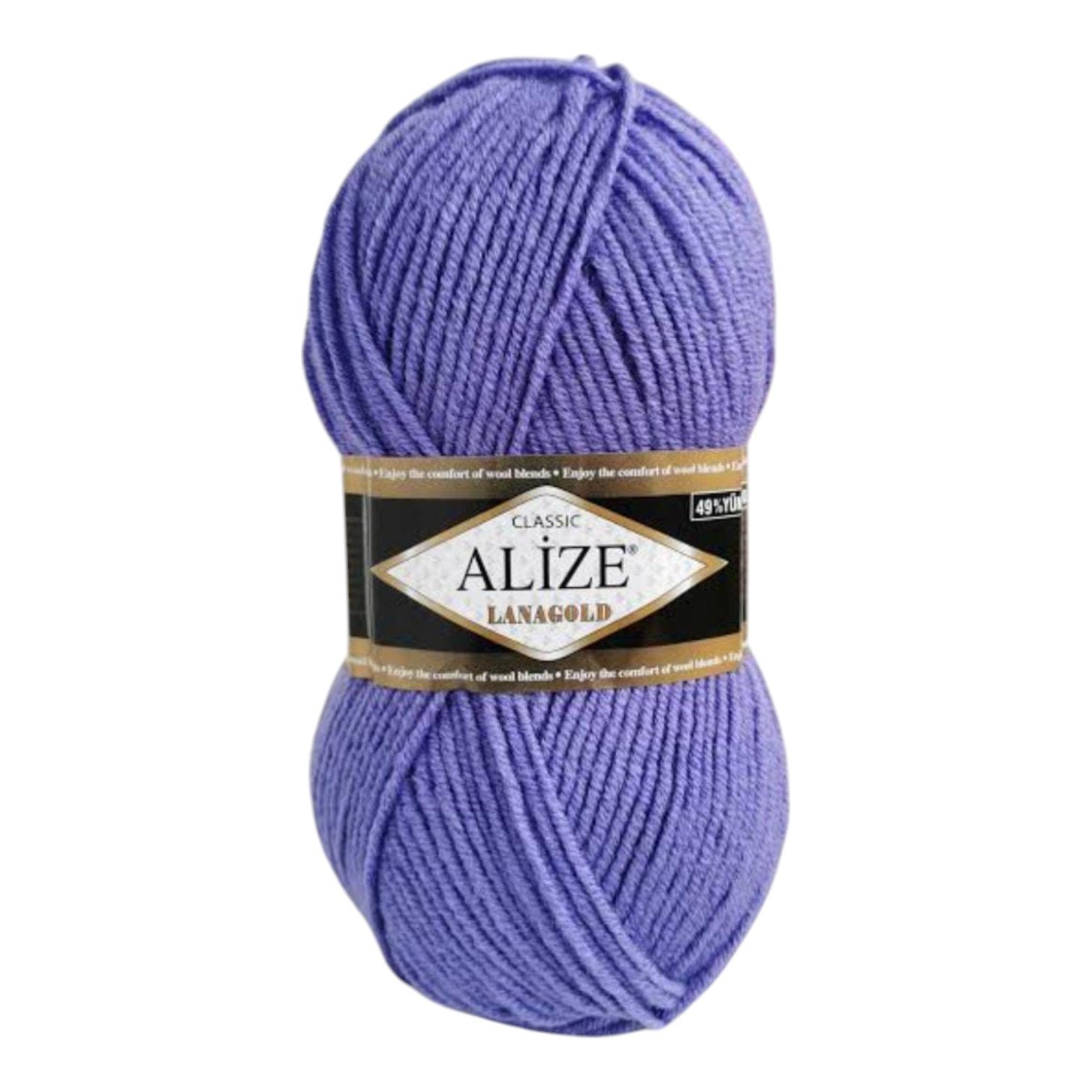 Alize Lanagold Wool Blend Yarn (49% Wool, 51% Acrylic)