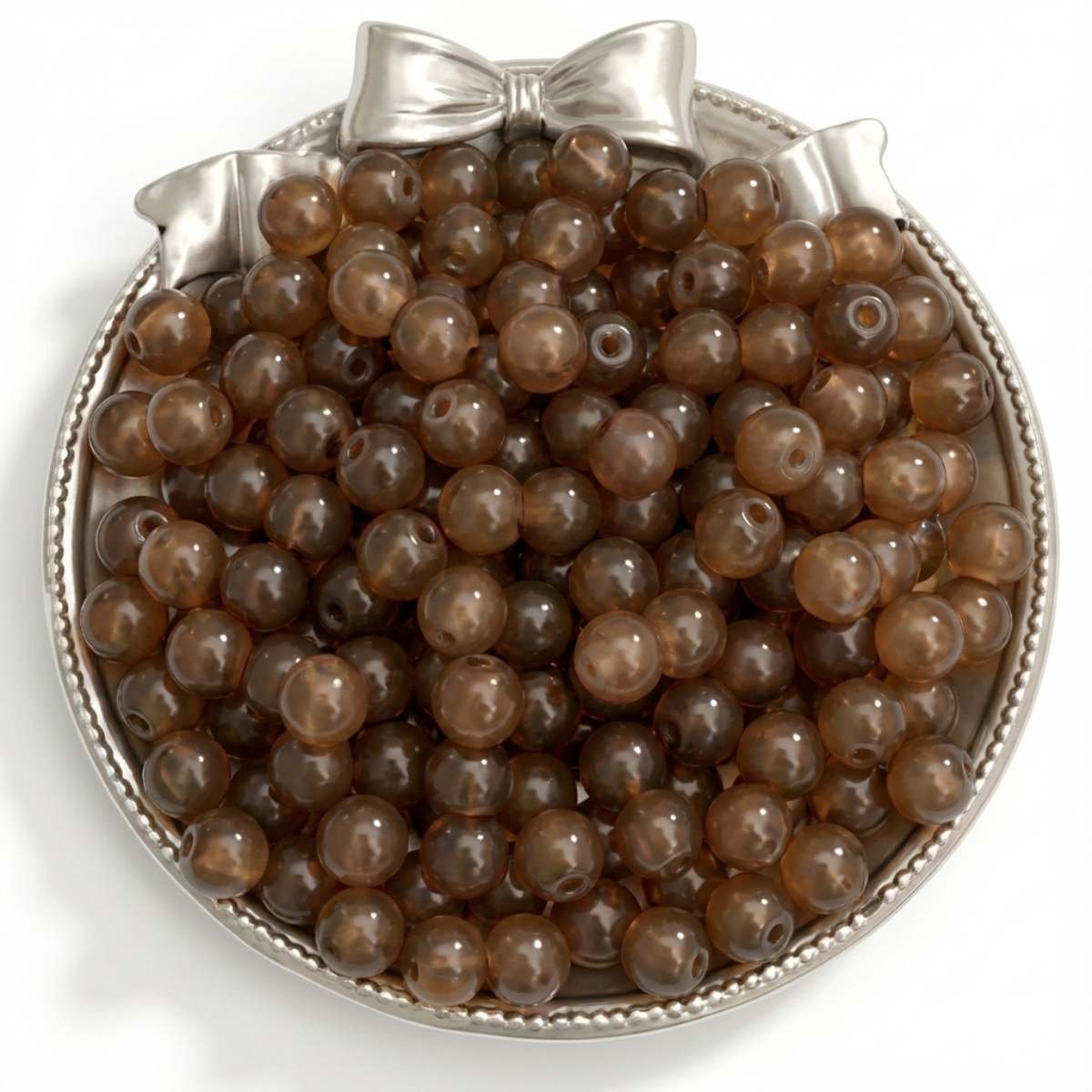 8mm Marble Beads Plain Solid Color Stone | Premium Quality