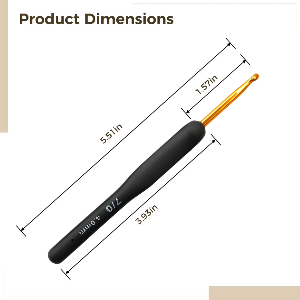 Crochet hook dimensions