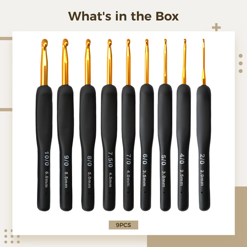 Ergonomic crochet hooks