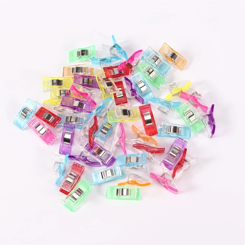 Multi-Color Fabric Wonder Clips for Sewing and Quilting