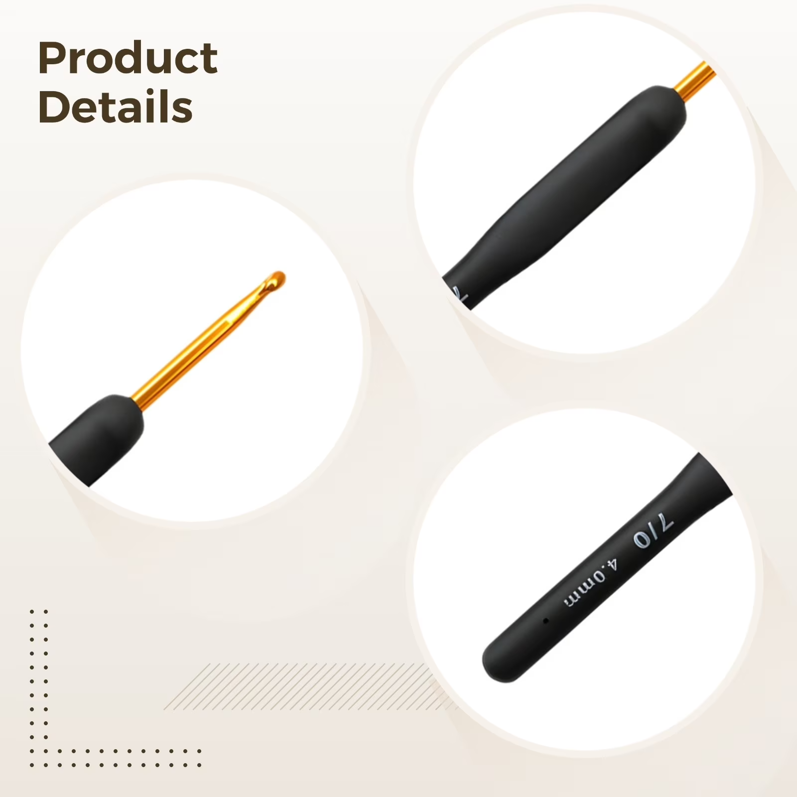 Crochet hook details