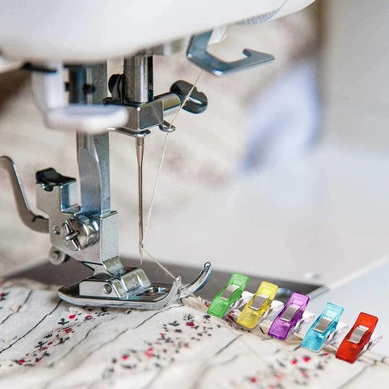 Multi-Color Fabric Wonder Clips for Sewing and Quilting