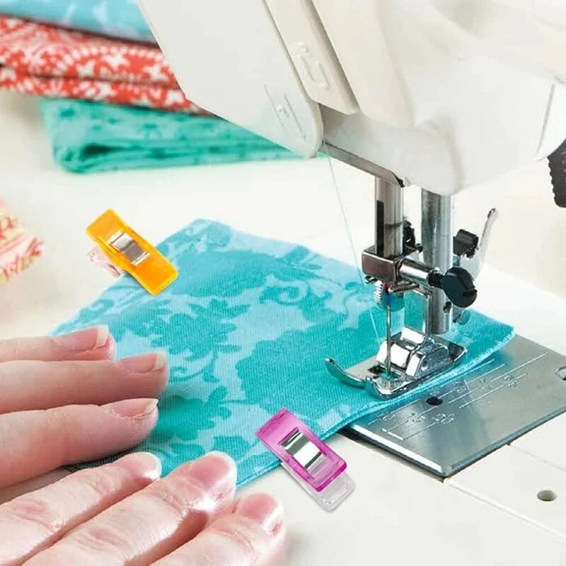 Multi-Color Fabric Wonder Clips for Sewing and Quilting