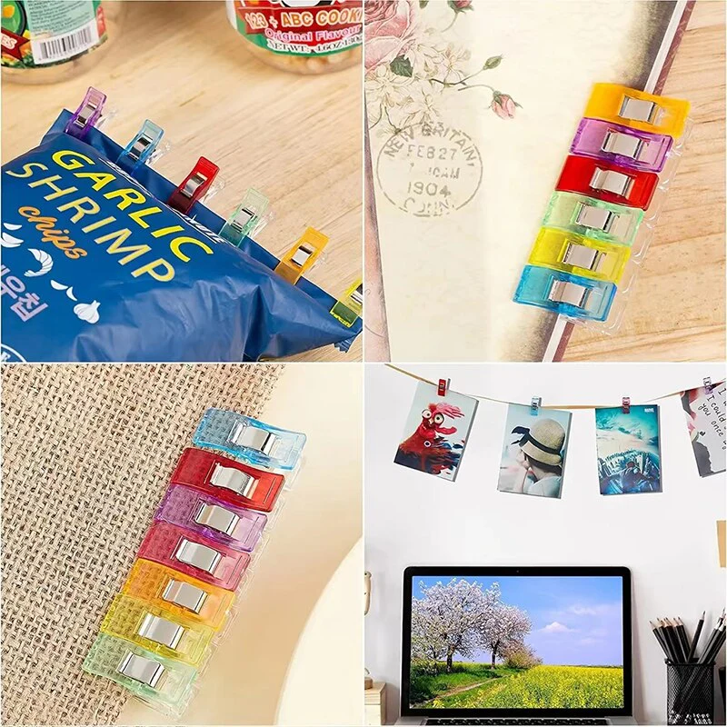 Multi-Color Fabric Wonder Clips for Sewing and Quilting