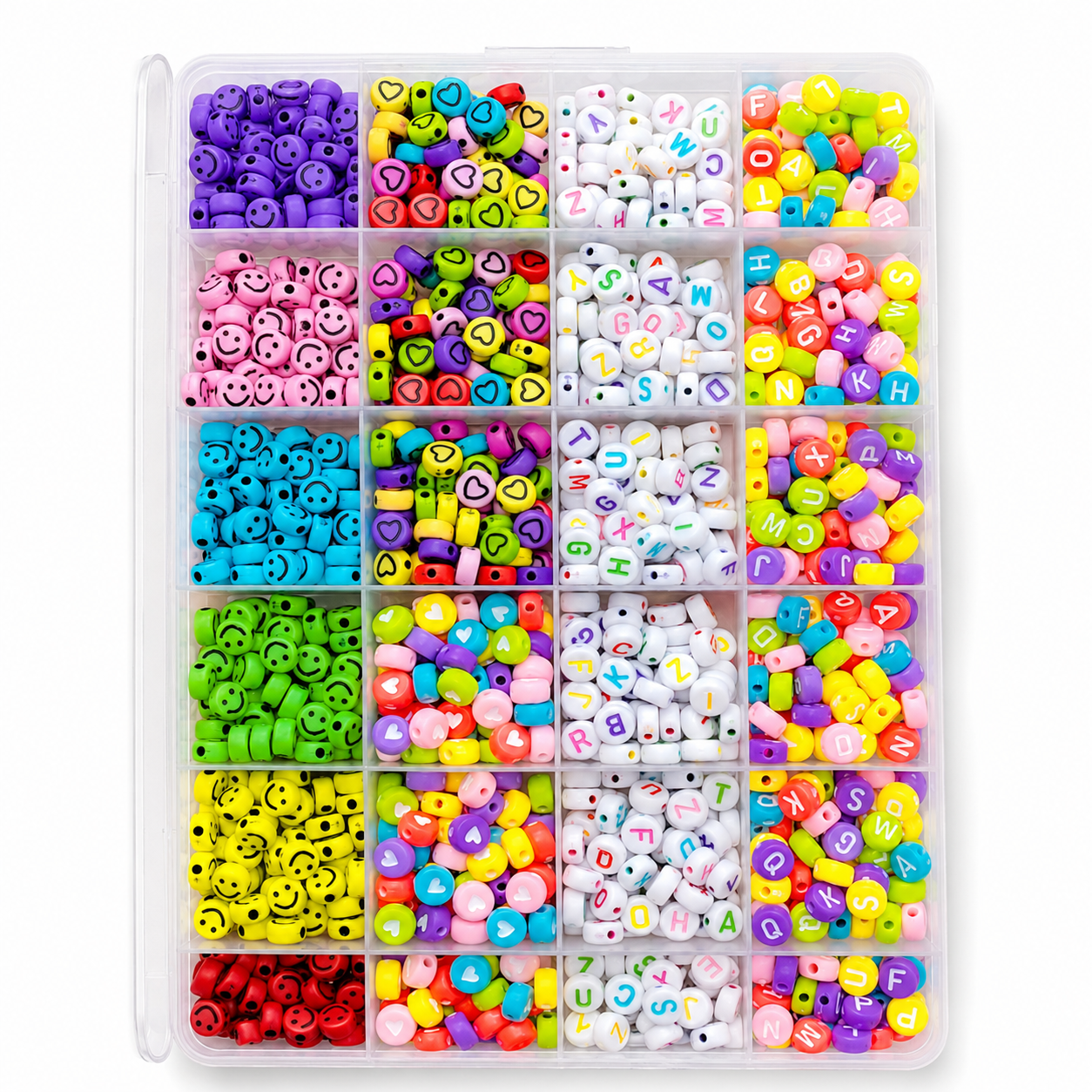 Smiley Heart Alphabet Bead Kit
