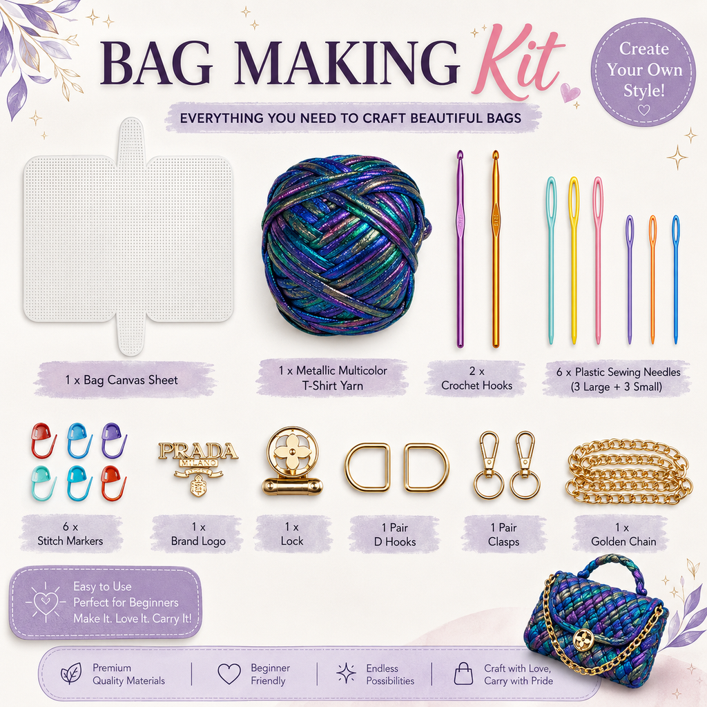 Complete Crochet Bag Craft Kit