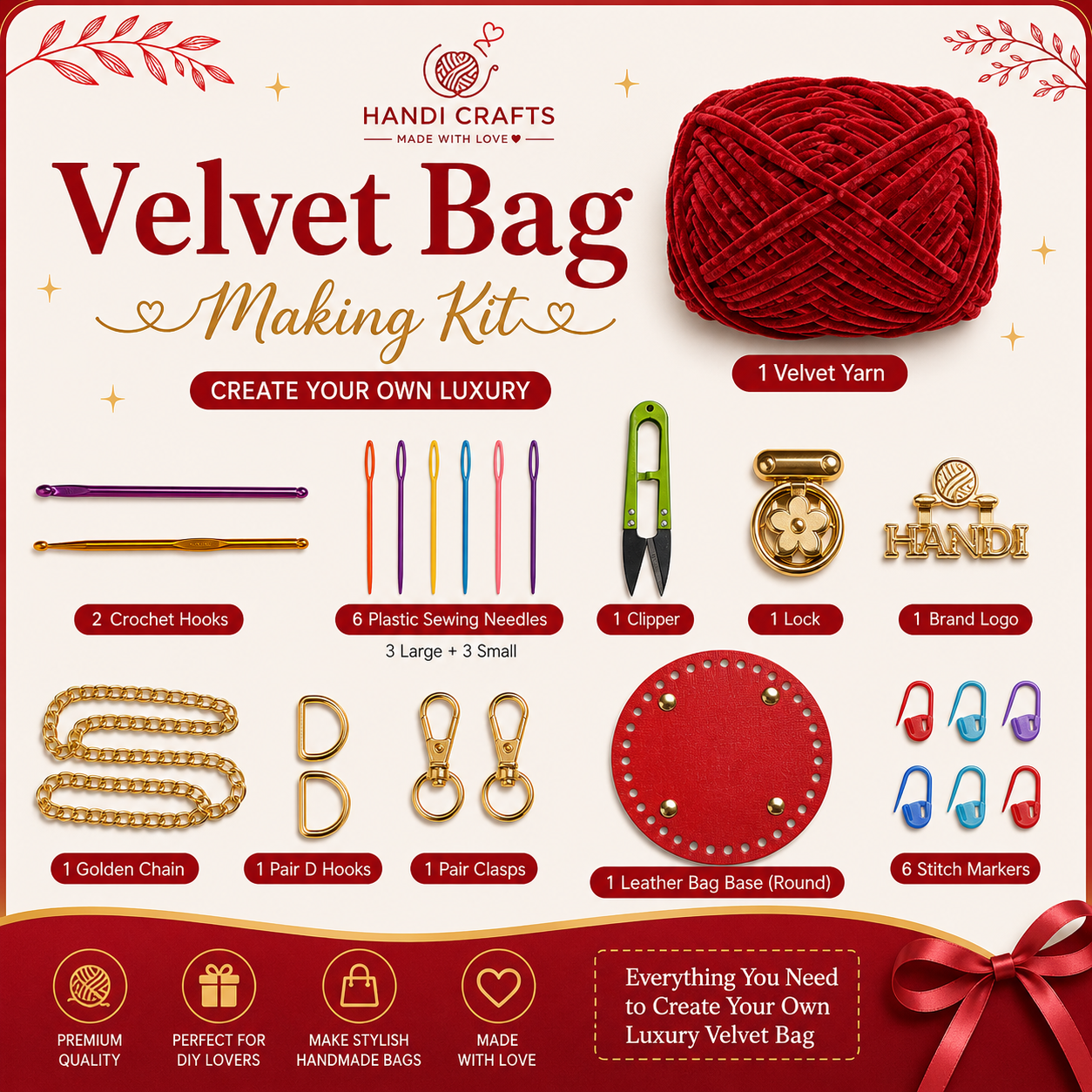 Red velvet bag kit