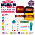 22 Pcs Beginner Knitting Crochet Kit