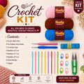 Crochet Accessories Set with Yarn