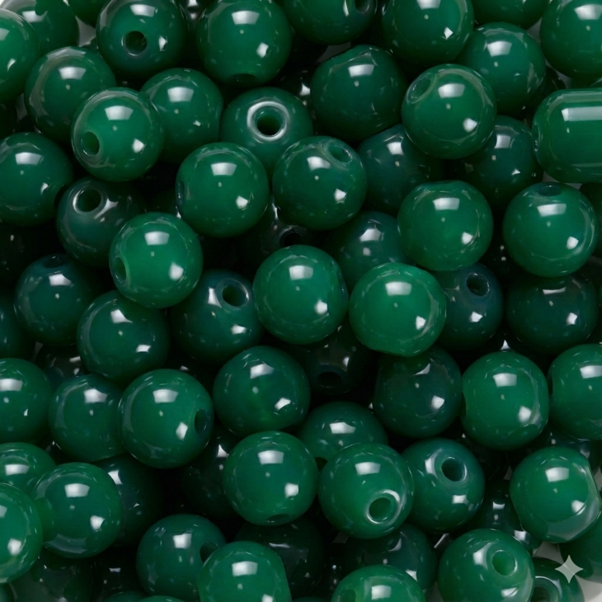 8mm Marble Beads Plain Solid Color Stone | Premium Quality