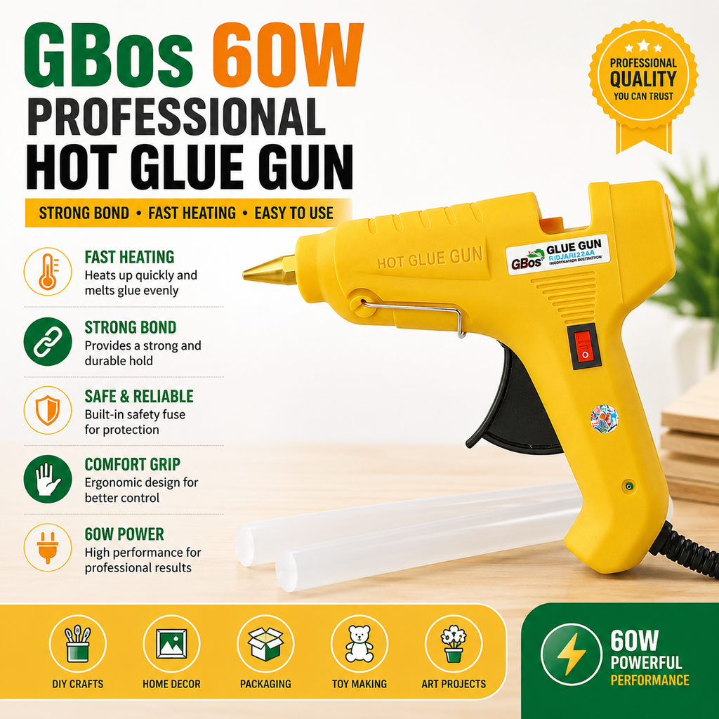 GBos 60W Professional Hot Glue Gun