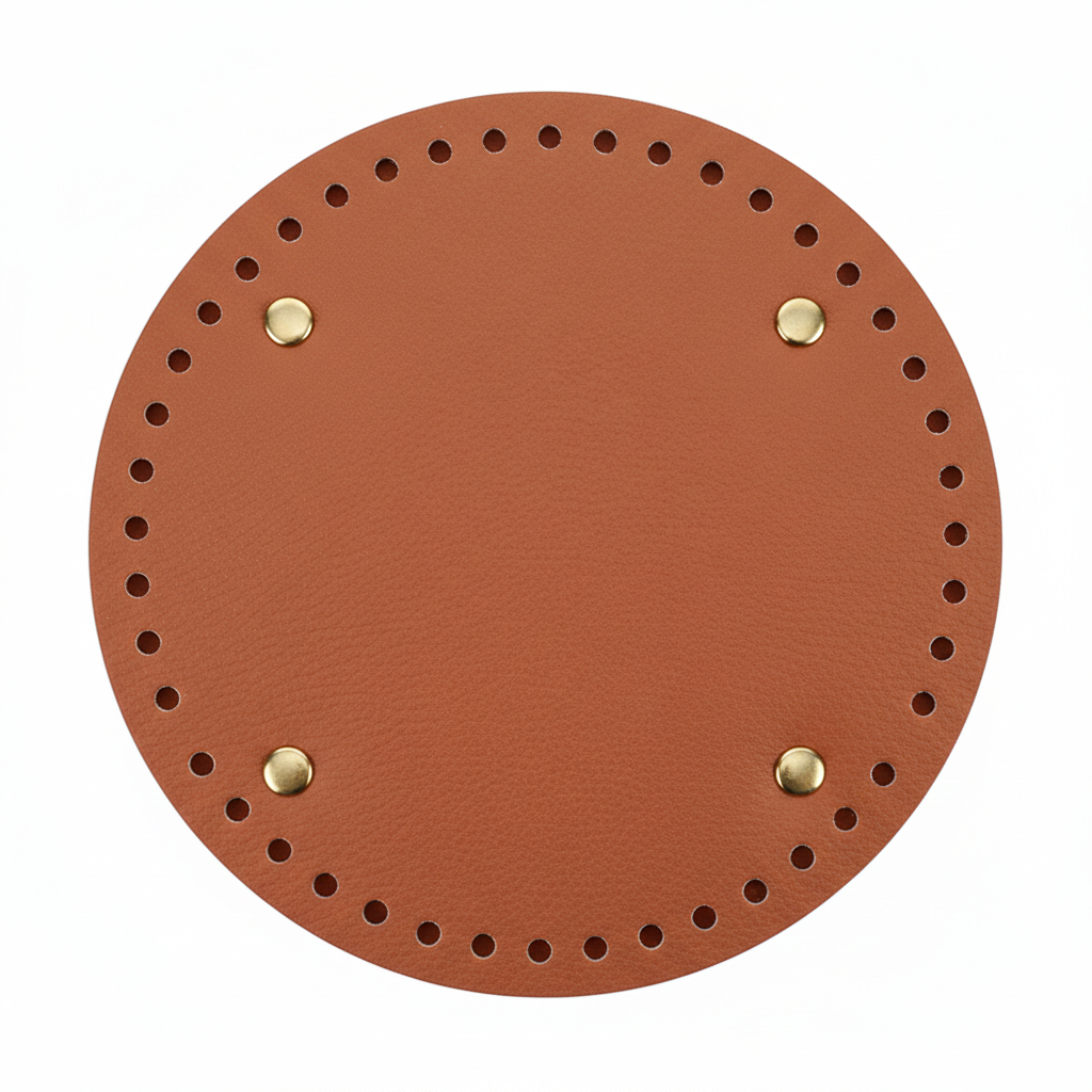 Premium Leather Bag Base Round Shaper | DIY Crochet Knit