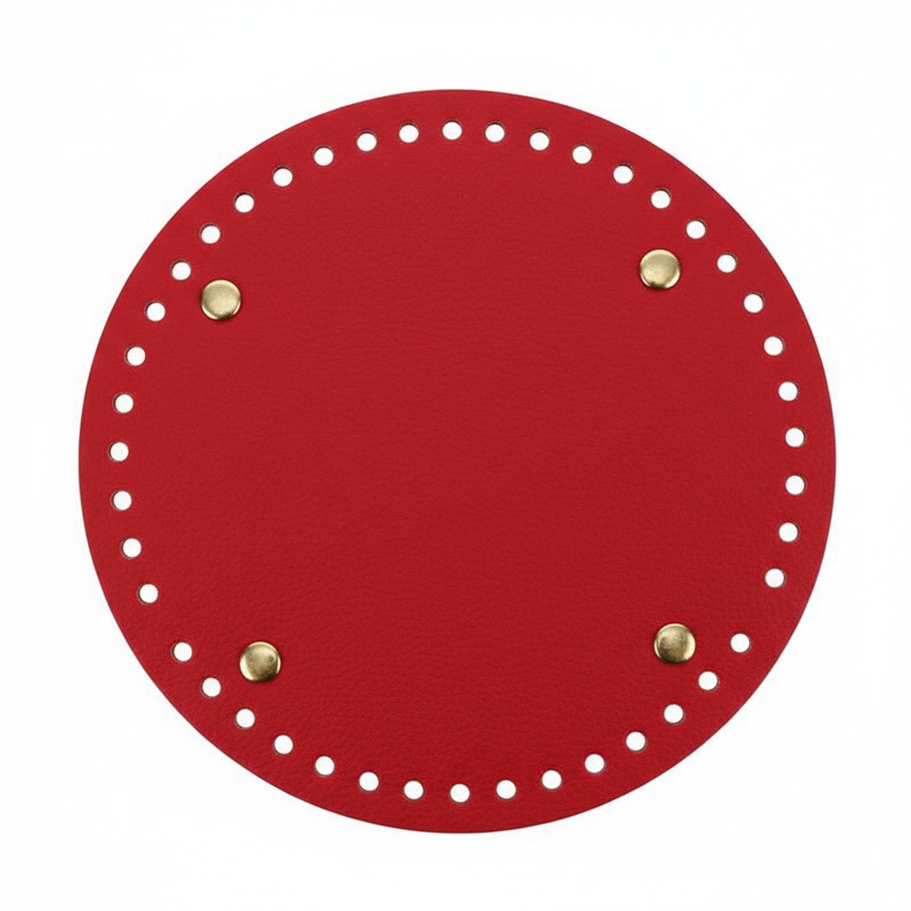 Premium Leather Bag Base Round Shaper | DIY Crochet Knit
