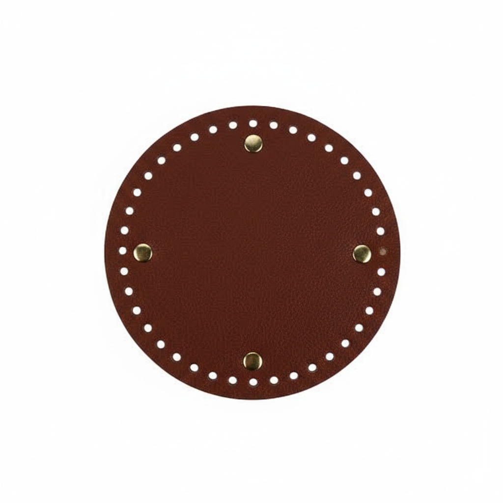 Premium Leather Bag Base Round Shaper | DIY Crochet Knit