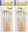 Keep Smiling Stencil Brushes (6pc)