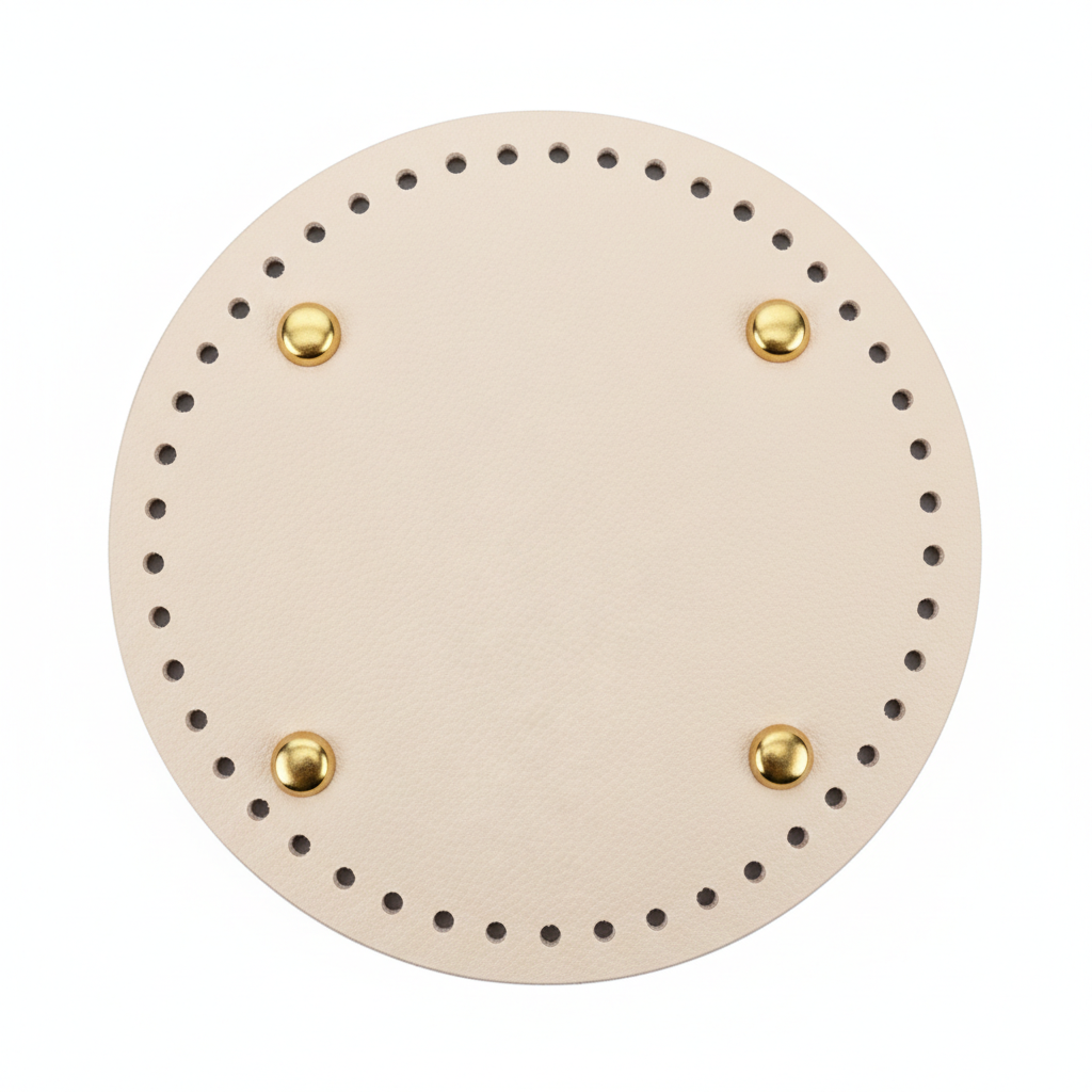 Premium Leather Bag Base Round Shaper | DIY Crochet Knit
