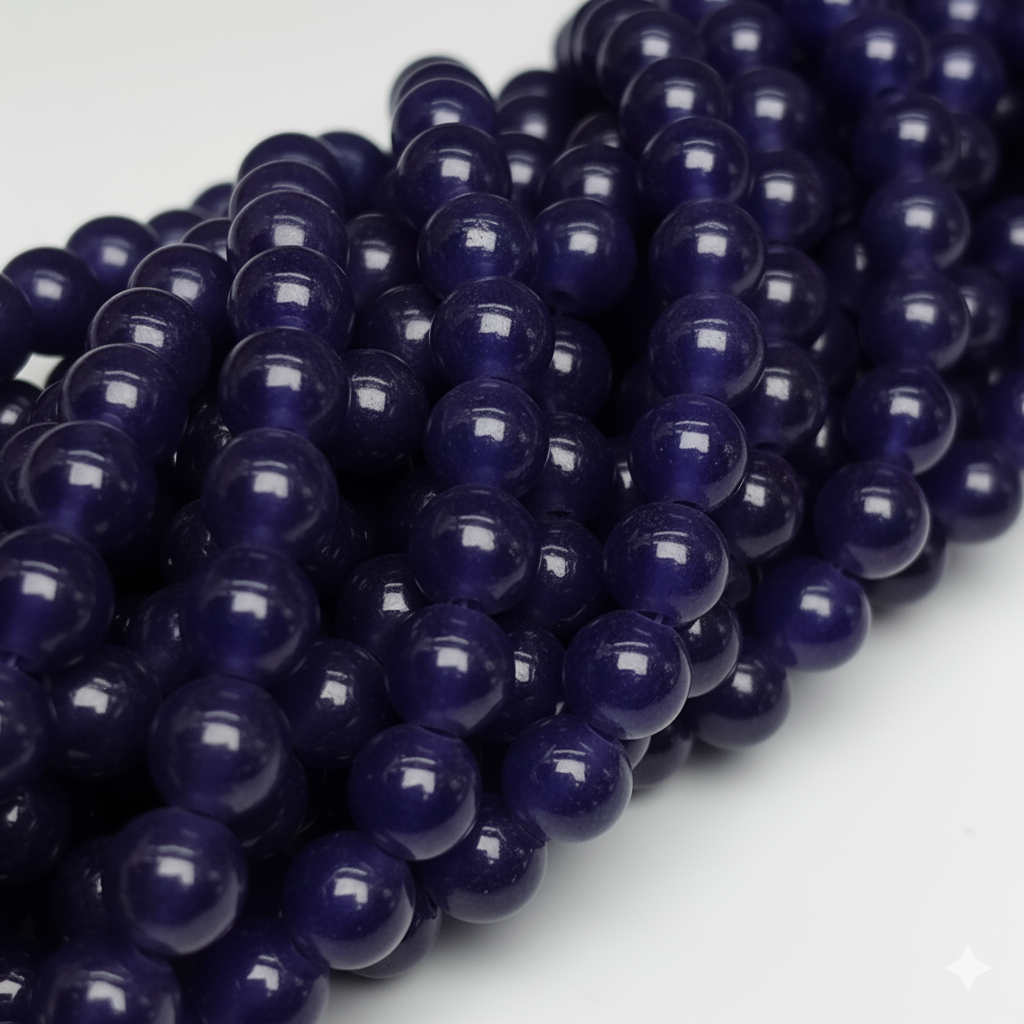 8mm Marble Beads Plain Solid Color Stone | Premium Quality