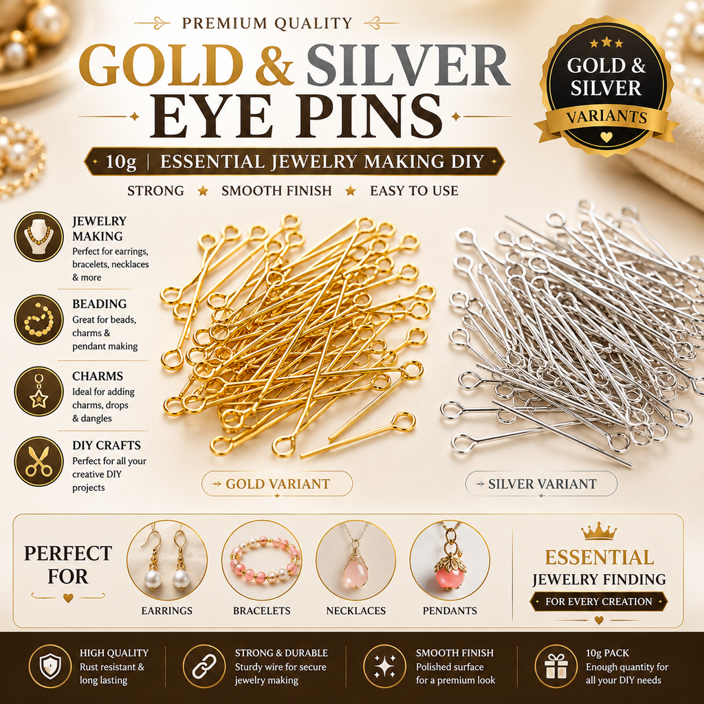 Gold & Silver Eye Pins (10g)