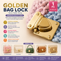 Golden Bag Lock (1pc)