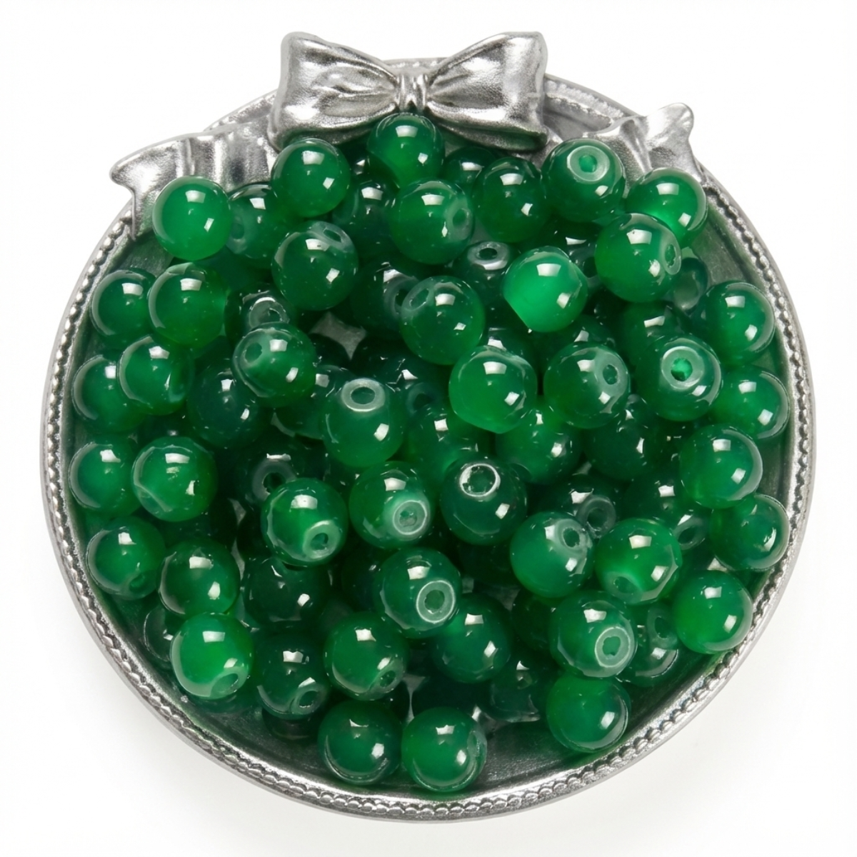 8mm Marble Beads Plain Solid Color Stone | Premium Quality
