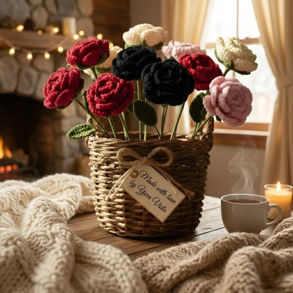 Handmade Wool Flower (1pc) | Home Decor & Unique Gift
