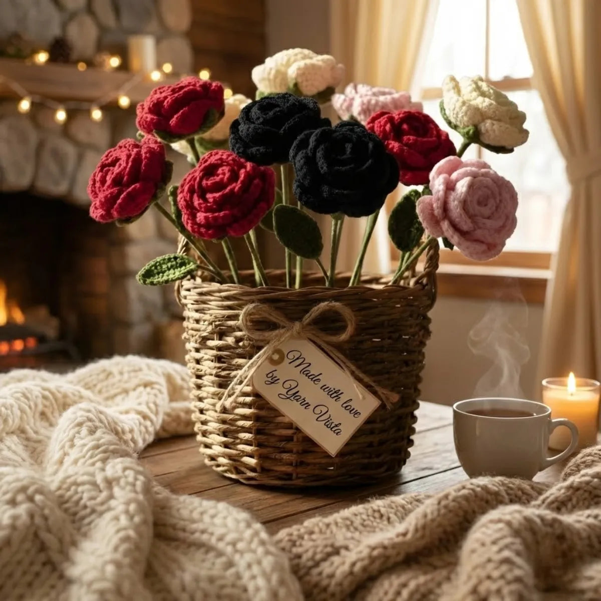 Handmade Wool Flower (1pc) | Home Decor & Unique Gift