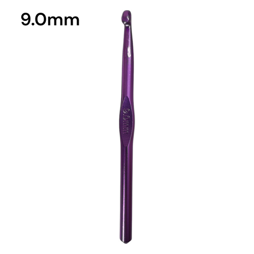 Aluminium Crochet Hook Set – 14 Sizes (2mm–14mm) Multicolor