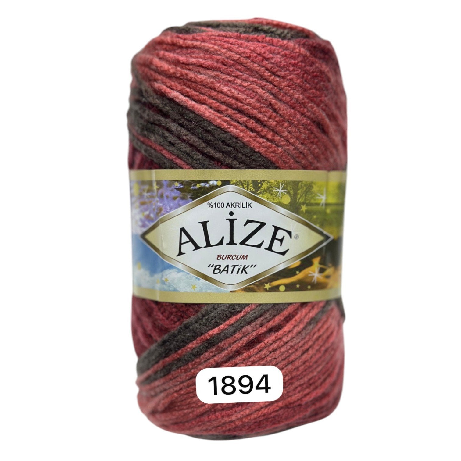 Alize Burcum Batik Yarn – 100% Acrylic, 100g Skein, 210m