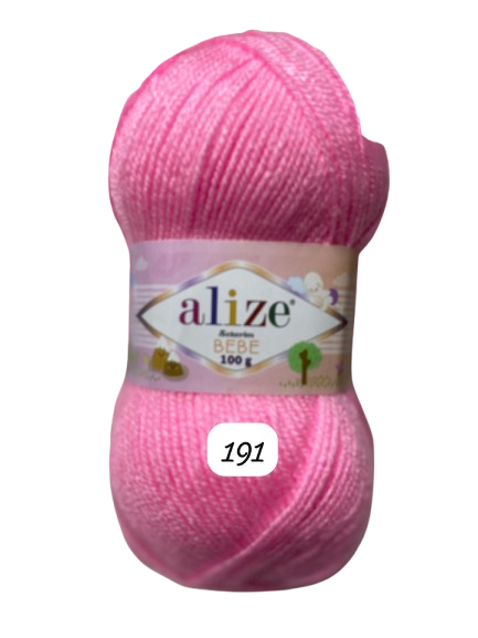 Alize Burcum Klasik Yarn – 100% Acrylic, 100g Skein, 210m