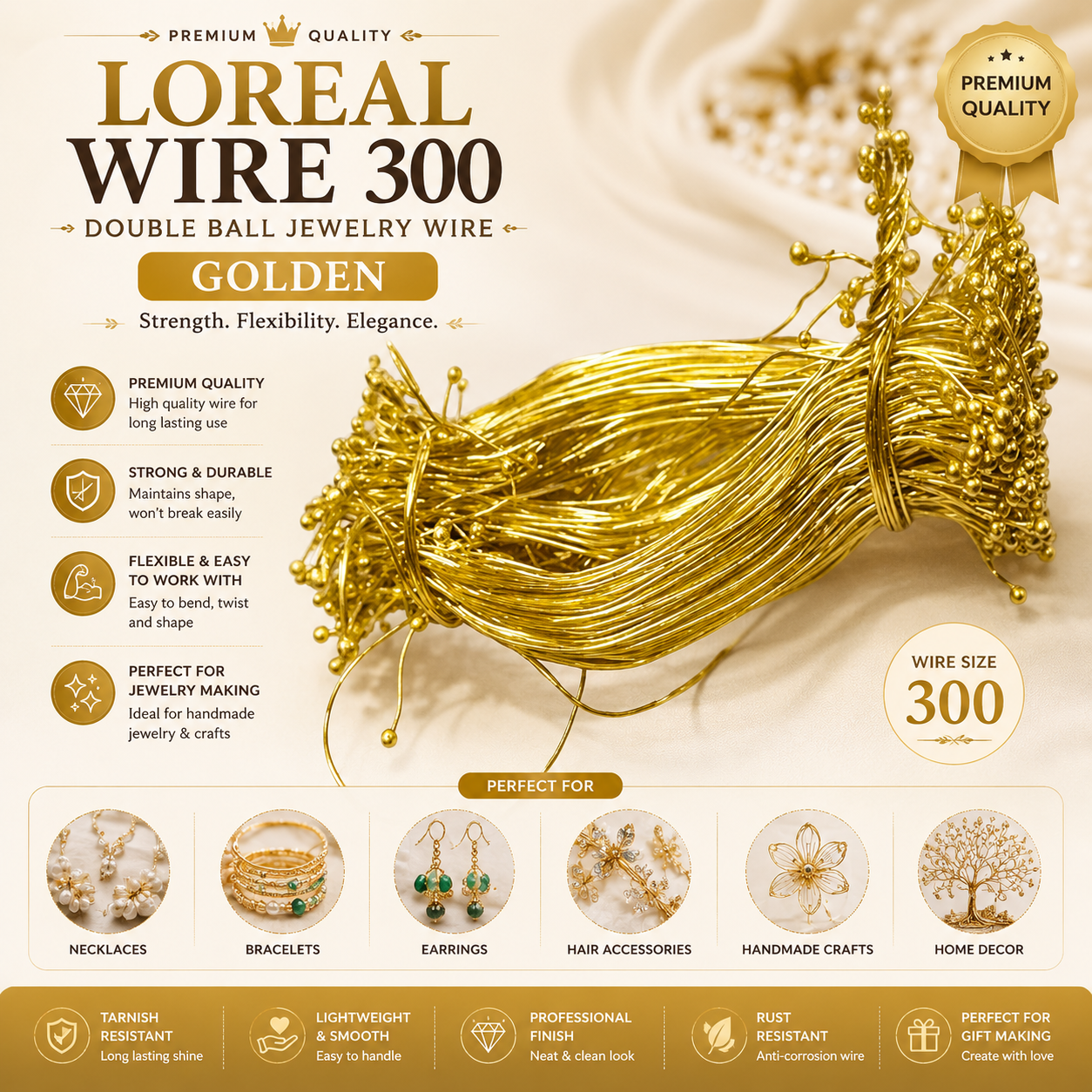 Loreal Wire 300 Silver and Golden Color
